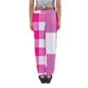 Pink and white plaids Women s Jogger Sweatpants View2