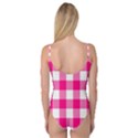 Pink and white plaids Camisole Leotard  View2