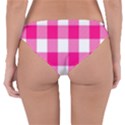 Pink and white plaids Reversible Hipster Bikini Bottoms View4