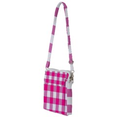 Pink And White Plaids Multi Function Travel Bag by ConteMonfrey