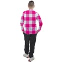 Pink and white plaids Men s Pique Long Sleeve Tee View2