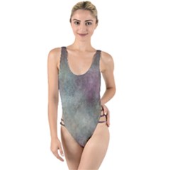 Background-abstrac High Leg Strappy Swimsuit