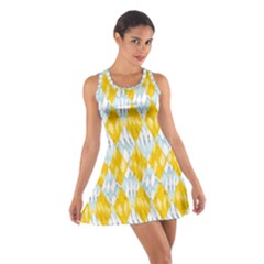 Background-box Yellow Cotton Racerback Dress by nateshop