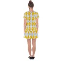 Background-box Yellow Drop Hem Mini Chiffon Dress View2