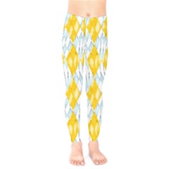 Background-box Yellow Kids  Leggings by nateshop