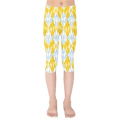 Background-box Yellow Kids  Capri Leggings  by nateshop