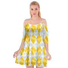 Background-box Yellow Cutout Spaghetti Strap Chiffon Dress by nateshop