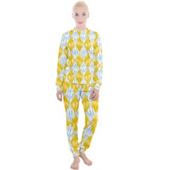 Background-box Yellow Women s Lounge Set by nateshop