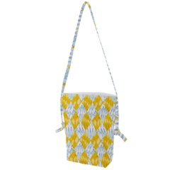 Background-box Yellow Folding Shoulder Bag by nateshop