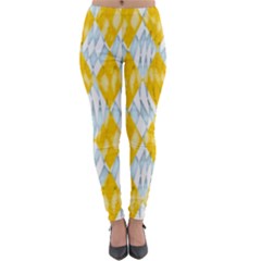 Background-box Yellow Lightweight Velour Leggings by nateshop