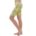 Background-box Yellow Kids  Lightweight Velour Cropped Yoga Leggings View2