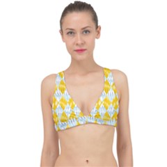 Background-box Yellow Classic Banded Bikini Top by nateshop