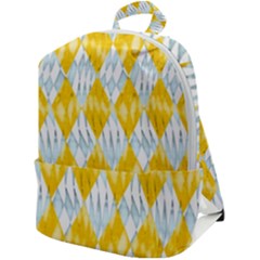 Background-box Yellow Zip Up Backpack by nateshop