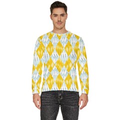 Background-box Yellow Men s Fleece Sweatshirt