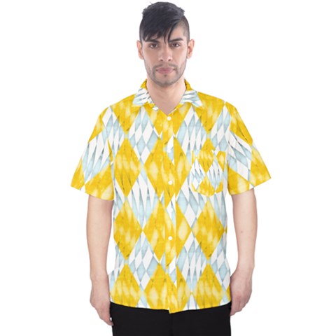 Background-box Yellow Men s Hawaii Shirt by nateshop