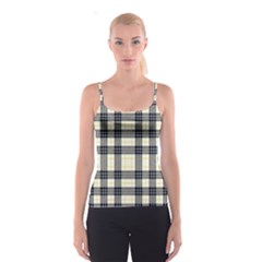 Gray And Yellow Plaids  Spaghetti Strap Top by ConteMonfrey