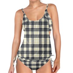 Gray And Yellow Plaids  Tankini Set