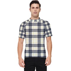 Gray And Yellow Plaids  Men s Short Sleeve Rash Guard by ConteMonfrey