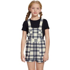 Gray And Yellow Plaids  Kids  Short Overalls by ConteMonfrey