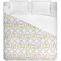 Background-cute-christmas Gold Duvet Cover (king Size) by nateshop