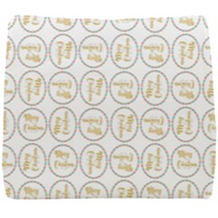 Background-cute-christmas Gold Seat Cushion by nateshop