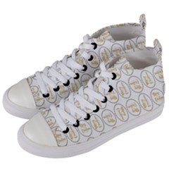 Background-cute-christmas Gold Women s Mid-top Canvas Sneakers by nateshop