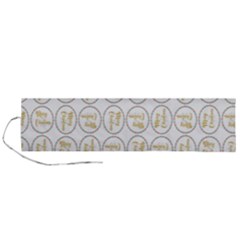 Background-cute-christmas Gold Roll Up Canvas Pencil Holder (l) by nateshop