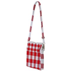 Red And White Plaids Multi Function Travel Bag by ConteMonfrey