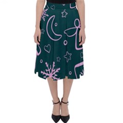 Background-cute Christmas Classic Midi Skirt by nateshop