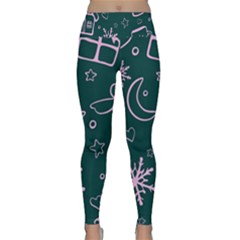 Background-cute Christmas Lightweight Velour Classic Yoga Leggings