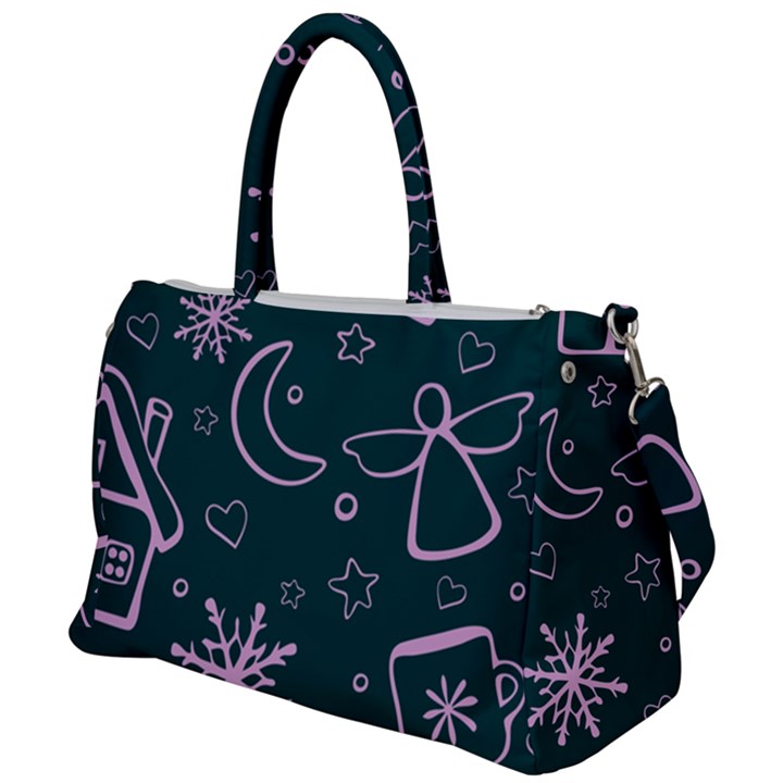 Background-cute christmas Duffel Travel Bag