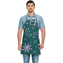 Background-cute Christmas Kitchen Apron