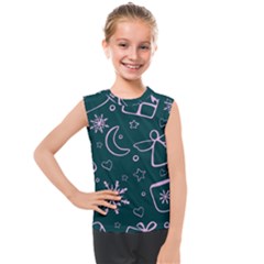 Background-cute Christmas Kids  Mesh Tank Top