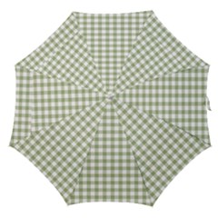 Green Tea White Small Plaids Straight Umbrellas by ConteMonfrey