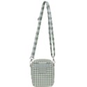 Green Tea White Small Plaids Shoulder Strap Belt Bag View3