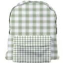 Green Tea White Small Plaids Giant Full Print Backpack View1