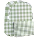 Green Tea White Small Plaids Giant Full Print Backpack View3