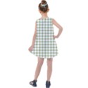 Green Tea White Small Plaids Kids  Summer Dress View2