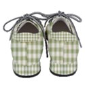 Green Tea White Small Plaids Pointed Oxford Shoes View4