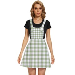 Green Tea White Small Plaids Apron Dress by ConteMonfrey