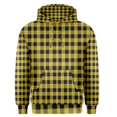 Black And Yellow Small Plaids Men s Core Hoodie by ConteMonfrey