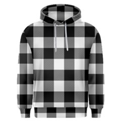 Black And White Classic Plaids Men s Overhead Hoodie by ConteMonfrey