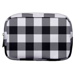 Black And White Classic Plaids Make Up Pouch (small) by ConteMonfrey