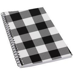 Black And White Classic Plaids 5 5  X 8 5  Notebook by ConteMonfrey