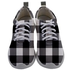 Black And White Classic Plaids Mens Athletic Shoes by ConteMonfrey