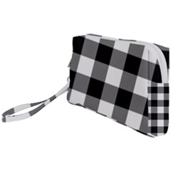 Black And White Classic Plaids Wristlet Pouch Bag (small) by ConteMonfrey