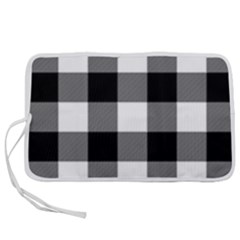 Black And White Classic Plaids Pen Storage Case (m) by ConteMonfrey