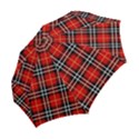 Black, white and red classic plaids Folding Umbrellas View2