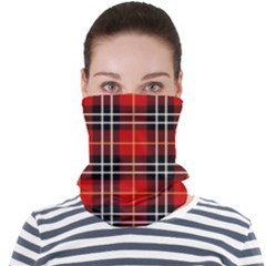 Black, White And Red Classic Plaids Face Seamless Bandana (adult) by ConteMonfrey