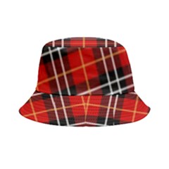 Black, White And Red Classic Plaids Bucket Hat by ConteMonfrey